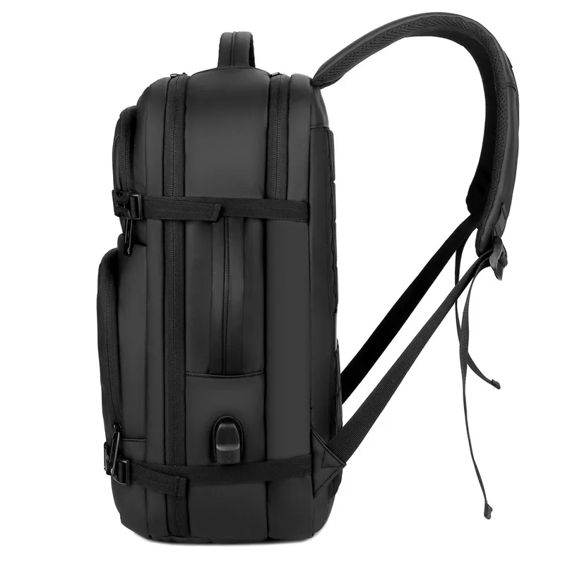 Grand sac à dos pour ordinateur portable 15,6 pouces pour homme, sac à dos d'affaires multifonction, imperméable avec port de charge USB intégré,