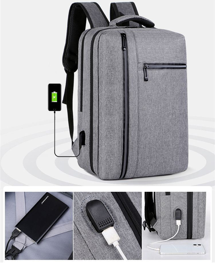 Sac à dos Oxford étanche pour hommes avec chargement USB