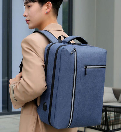 Sac à dos Oxford étanche pour hommes avec chargement USB